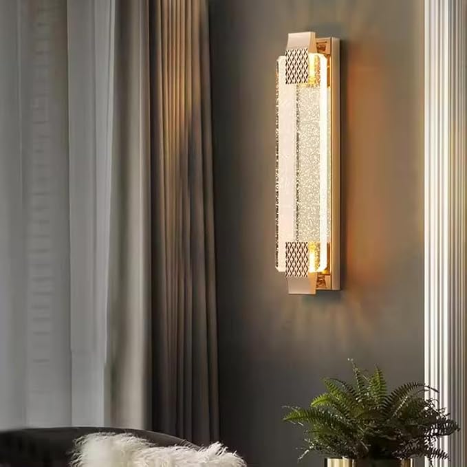 American Lights Modern Crystal Wall Light for Bedroom, Living Room or Hallway